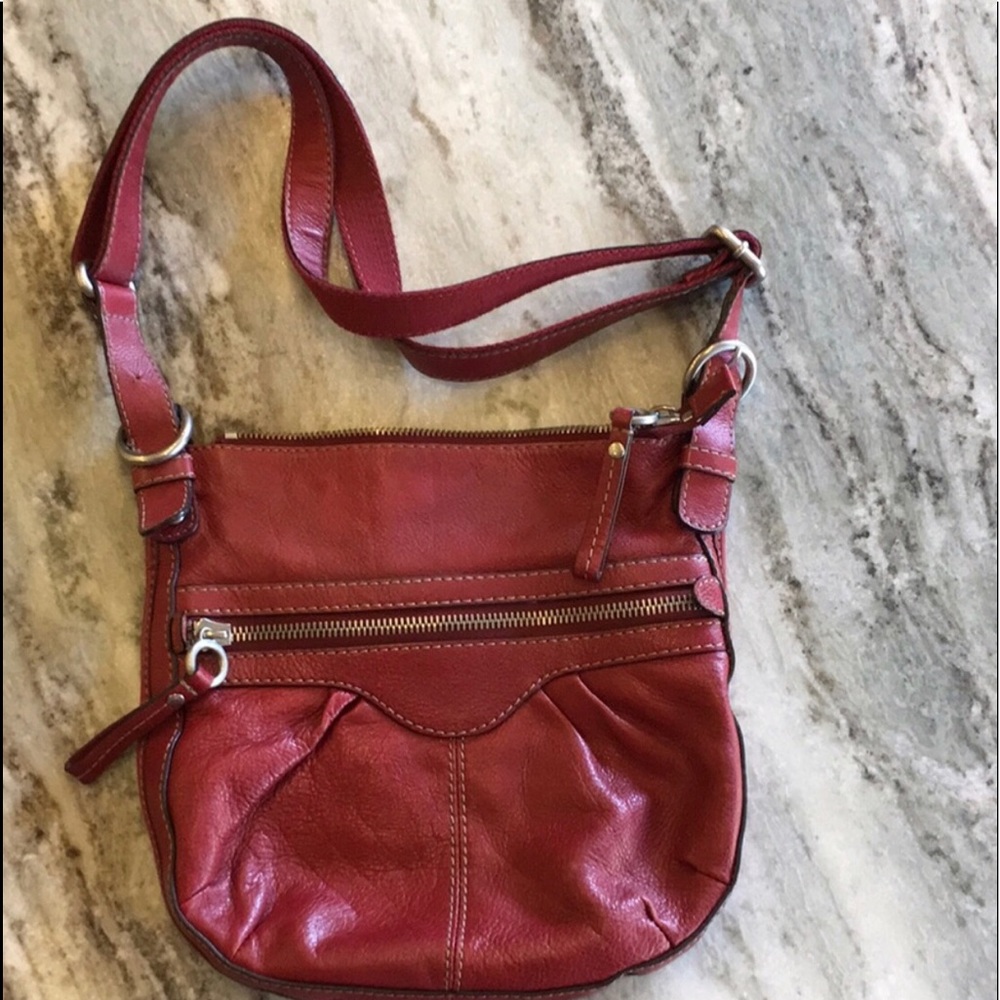 Fossil Red Crossbody Purse